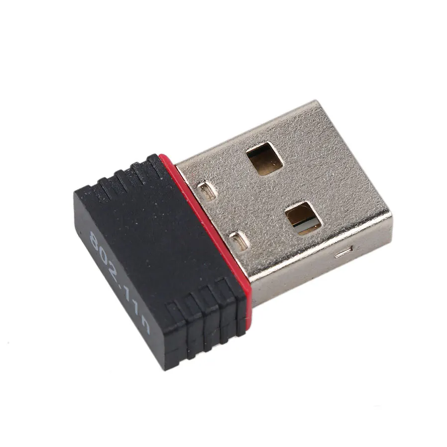 

100PCS Mini Network card USB Wireless wifi Adapter 150Mbps Wi fi Network LAN Card 802.11b/g/n Adaptor for PC Desktop