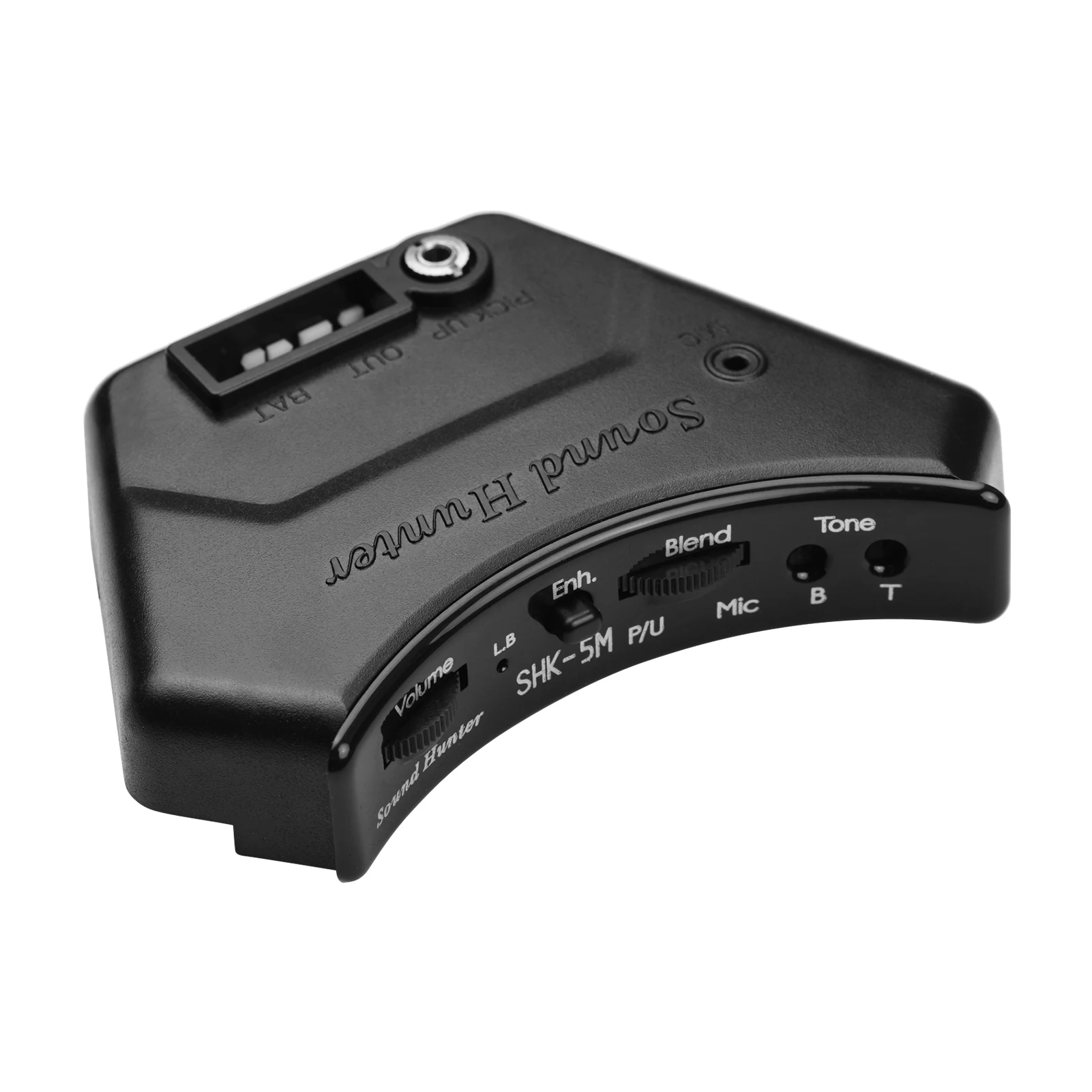 

Sound Hunter SHK-5M Soundhole Guitar Pickup with Piezo Rod Endpin Jack Cable with Guitar Preamp Phase Bass Treble Control
