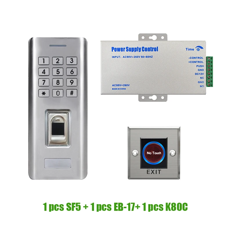 Водонепроницаемая система контроля доступа по отпечатку пальца IP66 устройство