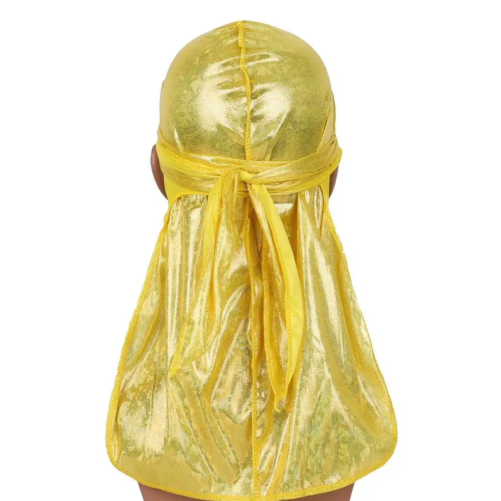 Новый модный однотонный шелковистый дюраг для мужчин имитация шелка длинный