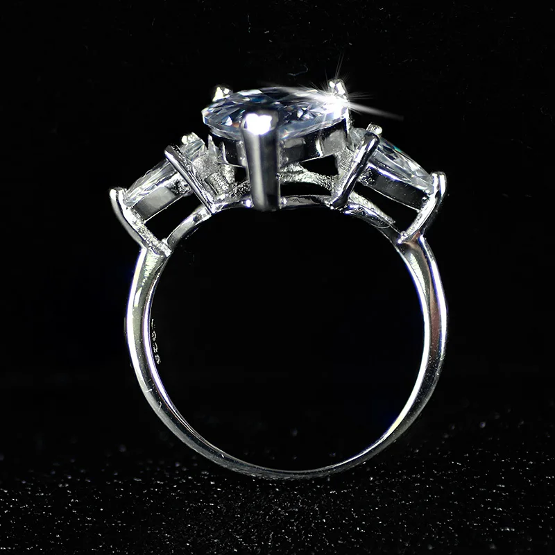 

original arrivals pear cut Original 925 Sterling Silver Ring For Women Luxury Wedding Engagement Jewelry sepcial unique R1904S