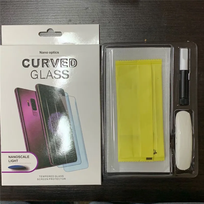 

10Pcs/lot UV Liquid Curved Tempered Glass For Huawei p30 P40 pro screen protector For Huawei Mate 20 30 40 Pro Protective Glass