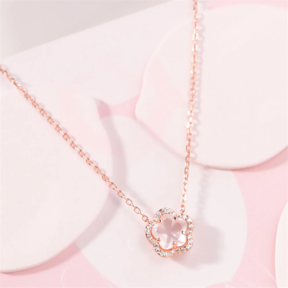 Precio Collar De Plata De Ley 925 Chapado En Oro Rosa Para Mujer, Joyería Japonesa, ALTB-1281