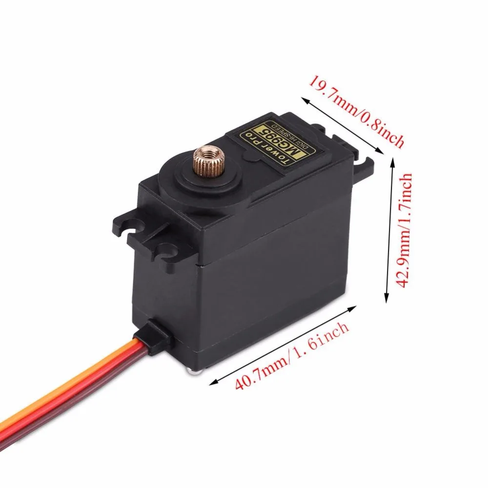 13KG 15kg MG995 MG996R MG996 Servo 4.8-6.0V High Torque Metal Gear Digital Servo For RC Car 1/8 1/10 Airplane Arduino UNO Diy