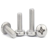 1050pcs us coarse thread 304 stainless steel cross round phillips pan head screw bolt unc 2 56 4 40 6 32 8 32 10 24 12 24
