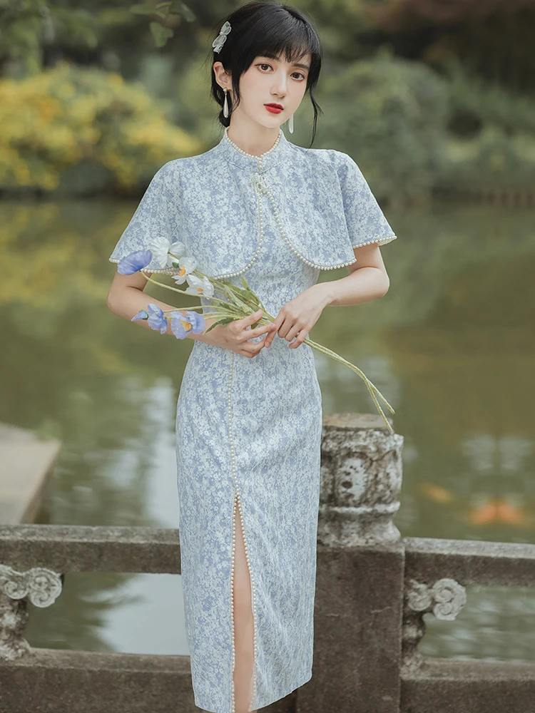 

Huai film improved cheongsam erosion bone elegant dresses temperament socialite young girl everyday