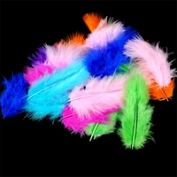 100pcs 7 10 cm multicolor feathers puffy wedding dress diy christmas gift box filler decoration craft accessories