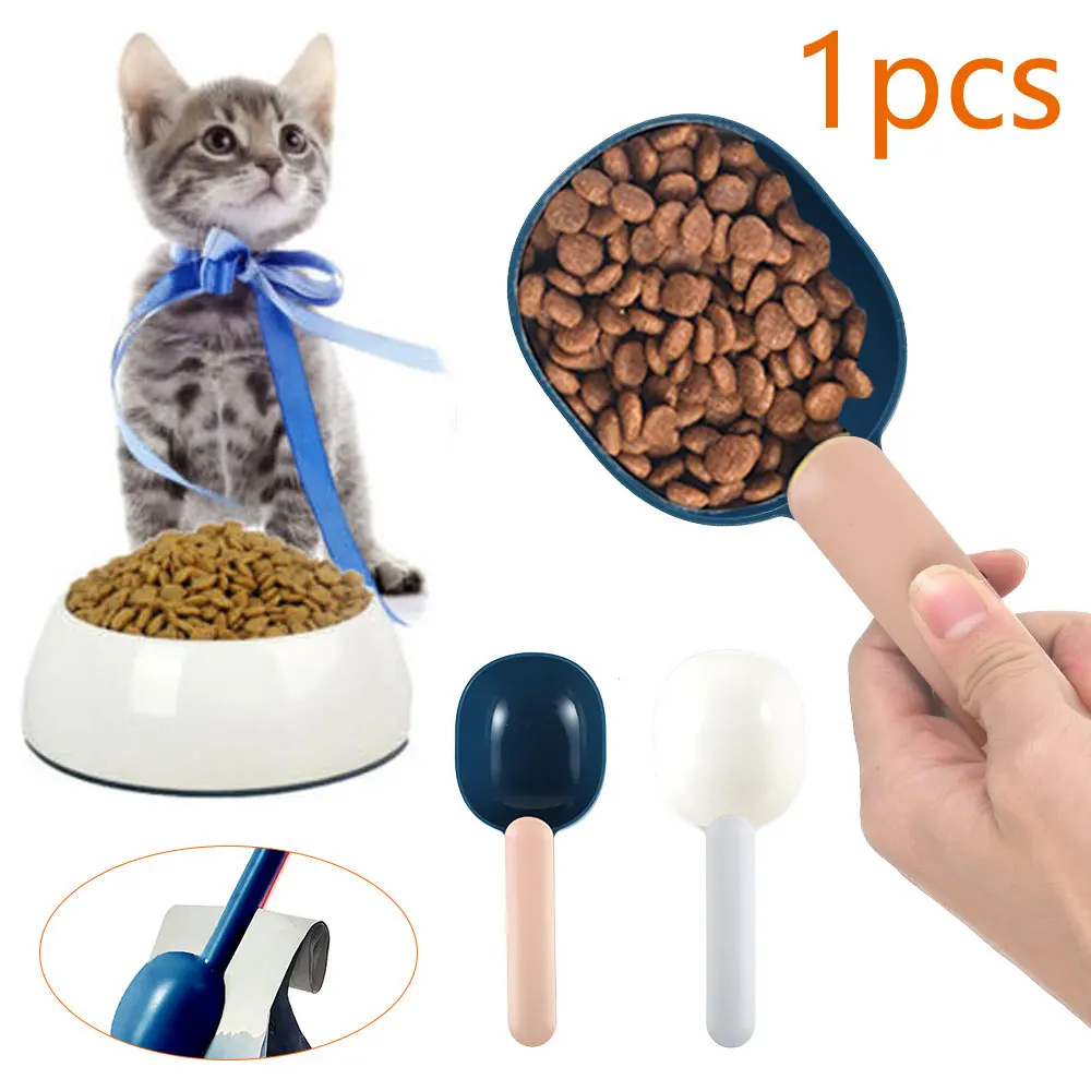 

Pet Cat Dog Food Shovel Mutli-Function Puppy Feeding Spade Scoop Spoon Bowl Utensil Food Dispenser Pet Accessories Supplies