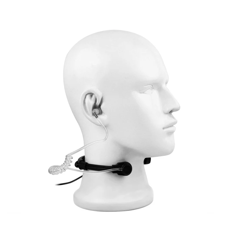 Air Tube Throat Vibration Mic Headset Earpiece For Baofeng UV-9R PLUS