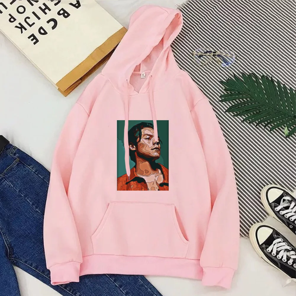 

Harry Styles Woman Clothes Kawaii Plus Size 2021 Harry Styles Gothic Hoodies Women Casual Print Pullovers Streetwear Tops XL