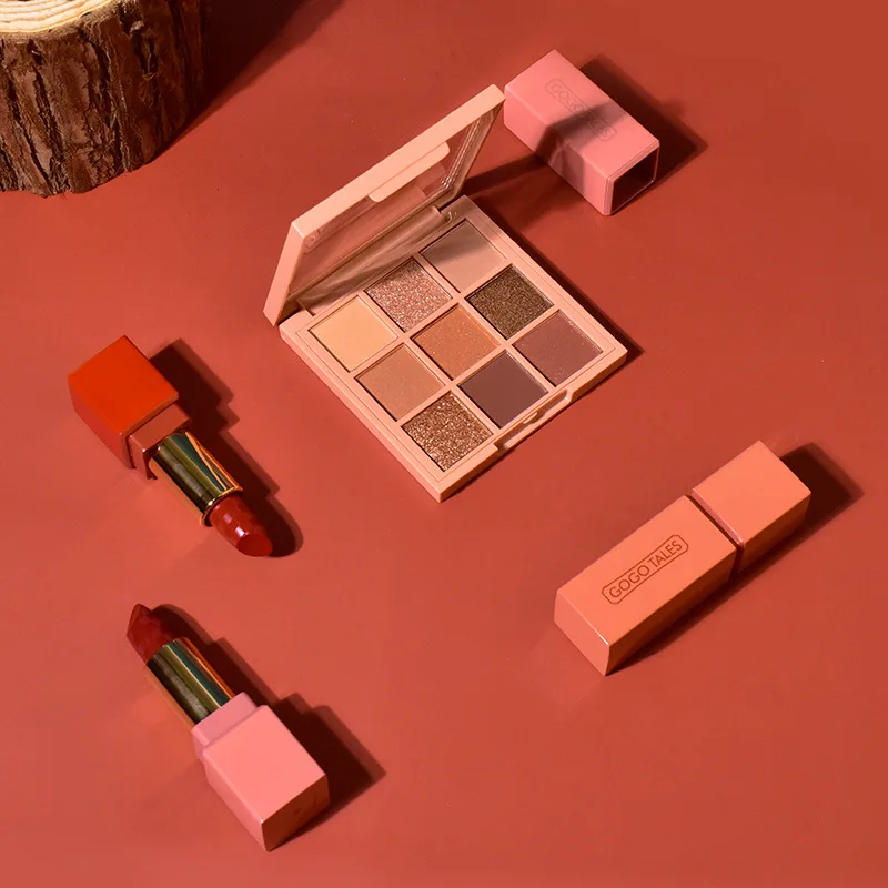 Maquillaje profesional 4 шт./компл. набор для макияжа в том числе матовые губные помады тени