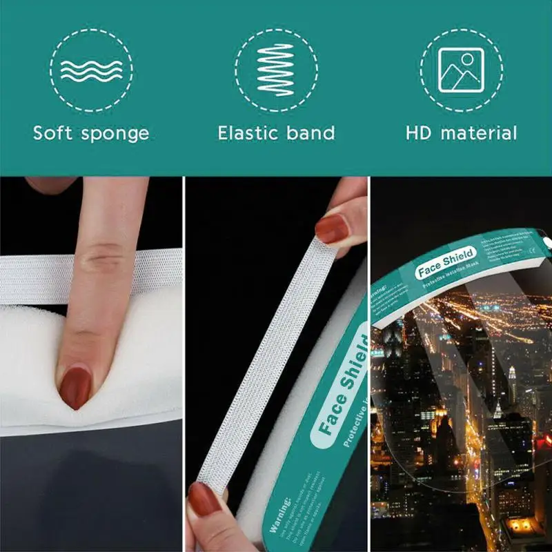 1 шт. защитная маска HD для лица анти-туман анти-всплеск анти-ударная губка в