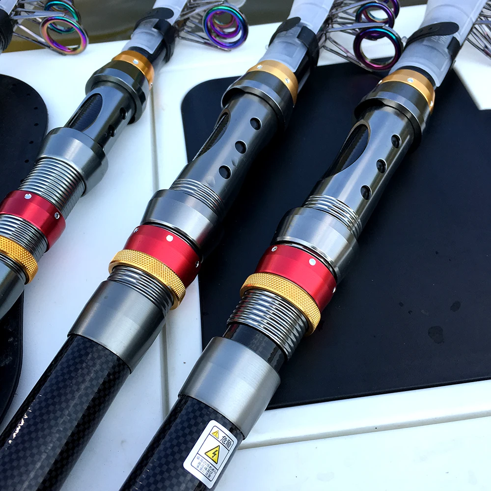 GHOTDA телескопическая удочка Портативный короткие спиннинги штанга рыболовная