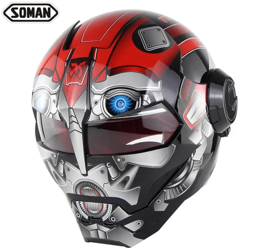 Мотоцикл Ironman робот стиль безопасности мотоцикла Casco мотокросса Capacete Monster Casque DOT