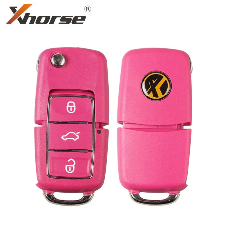 XHORSE XKB502EN VVDI2 для Volkswagen B5 специальный дистанционный ключ 3 кнопки в красном цвете 5