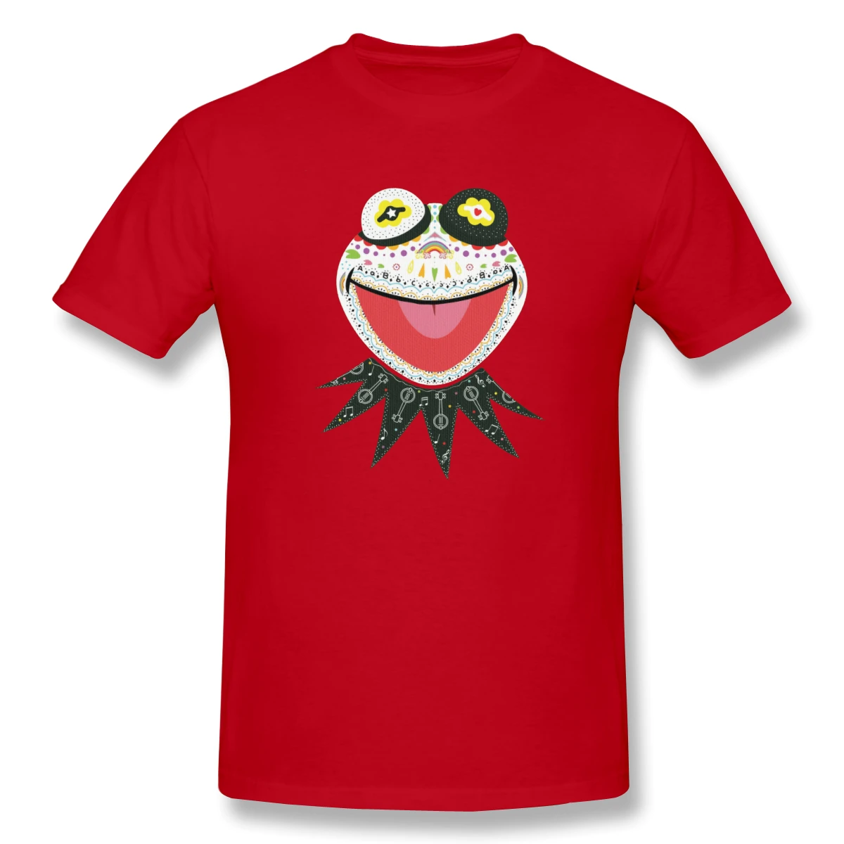 

Man Day Of The Dead Inspired Kermit The Frog Canvas Puppet,Kermit,Kermit The Frog,Jim Henson Everyday Funny Tshirt