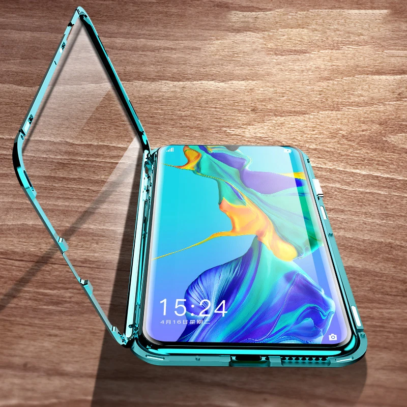 360 металлический магнитный чехол для телефона Huawei P40 P30 Mate20 Mate30 P40lite Nova7 Honor series