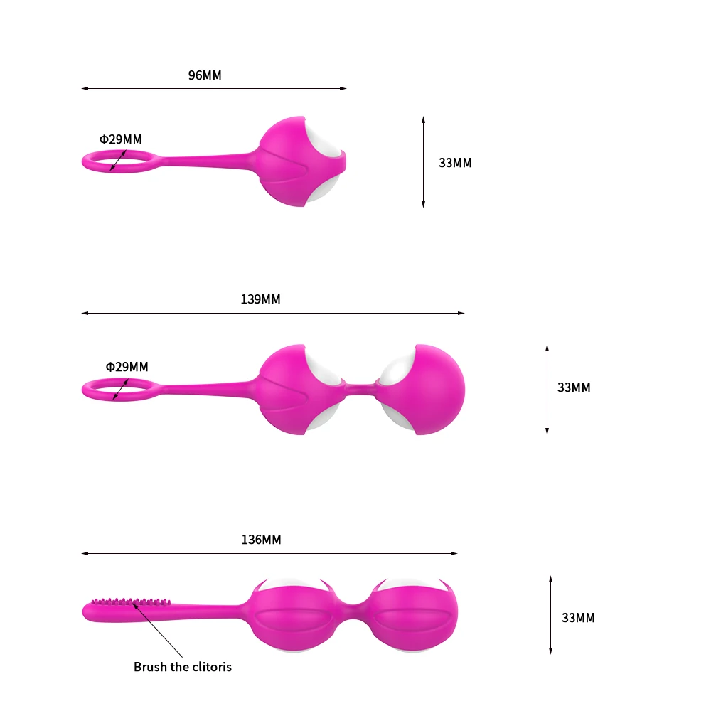 Безопасный силиконовые вагинальные умный мяч Кегеля влагалище затянуть