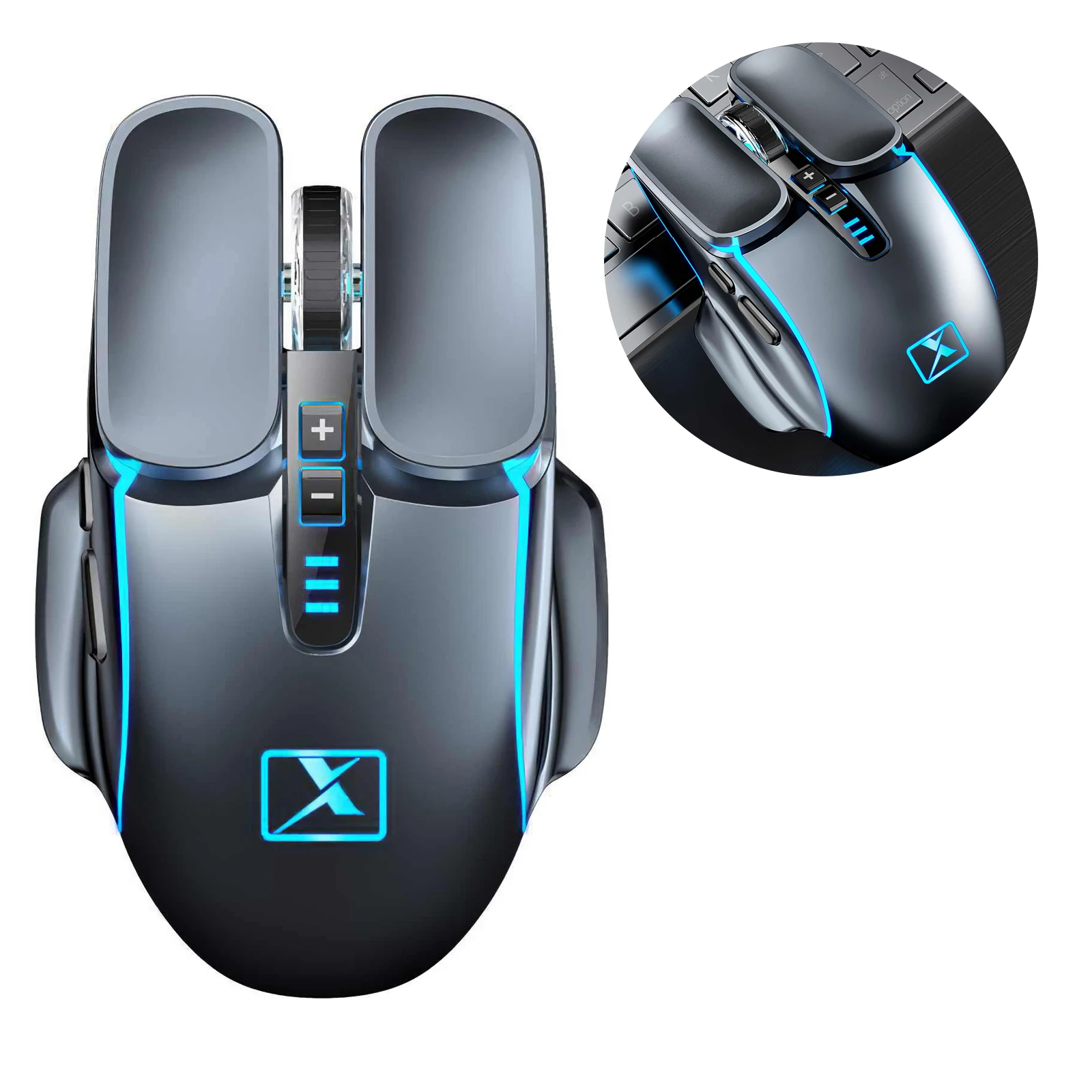 

M215 Wireless 2.4G USB Optical Gaming Breathing Light Mouse Professional Gamer Mouse Backlit Rechargeable Silent Mice For PC