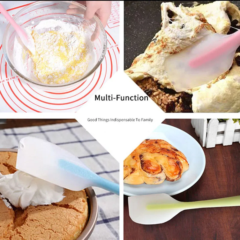 

Baking Tools Spatulas Silicone Spatula Baking Spatula Cream Cooking Heat Resistant Kitchen Utensils Scrape Decorator Translucent