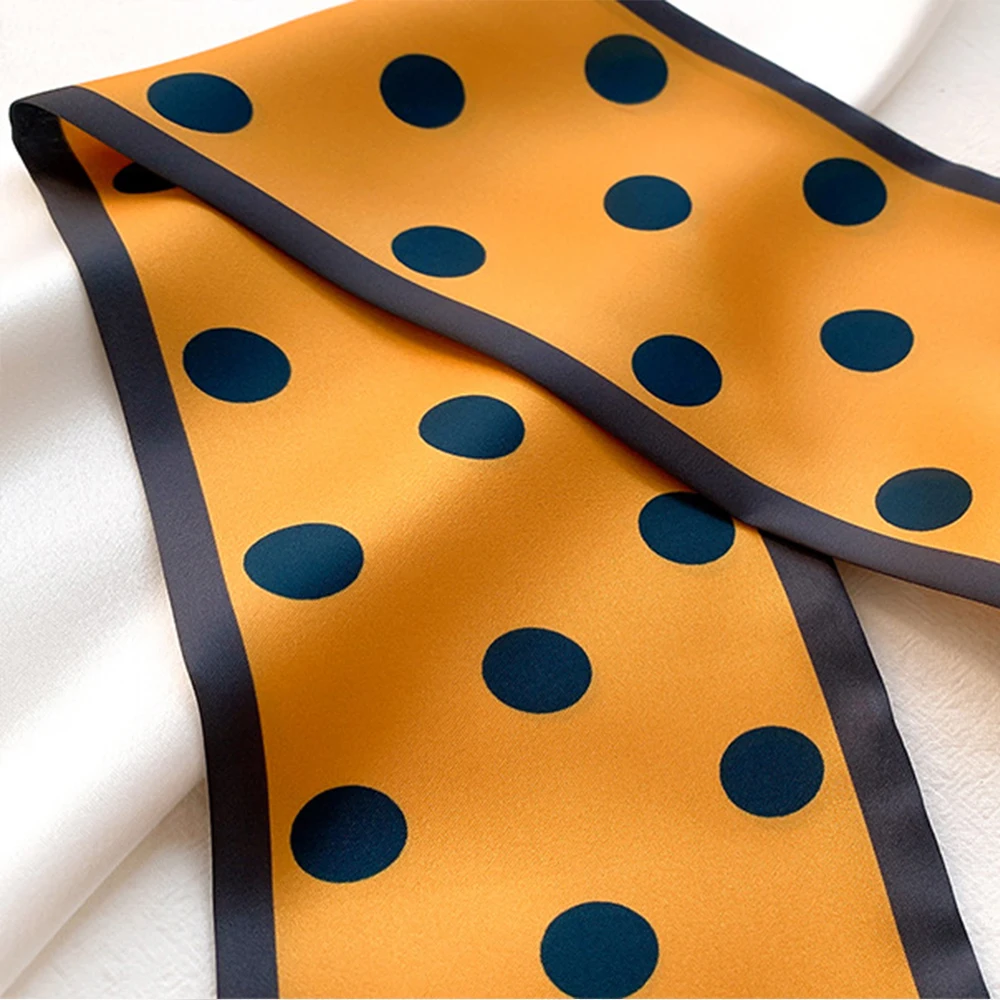 

Dot Hair Scarf DIY Scrunchies Hair Tie Head Bands for Women Wrist Bag Ribbon Silk Hair Accessories Summer Fashion