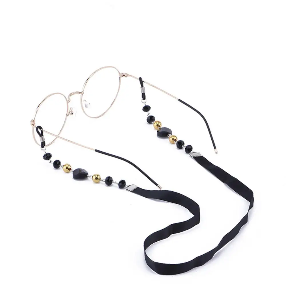 

1pc Fashion Women Sunglass Chain Black Acrylic Beads Eyeglass Chains Anti-slip Eyewear Cord Holder Reading Glasses Neck Strap