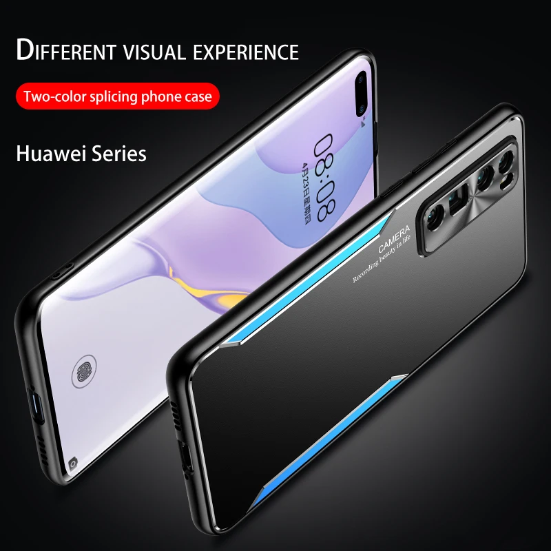 

Metal Frosted Phone Case For Huawei Nova7 Pro/SE, 9H Hardness Back Plate Comfortable Hand Feel Reinforcement Anti-drop Shell