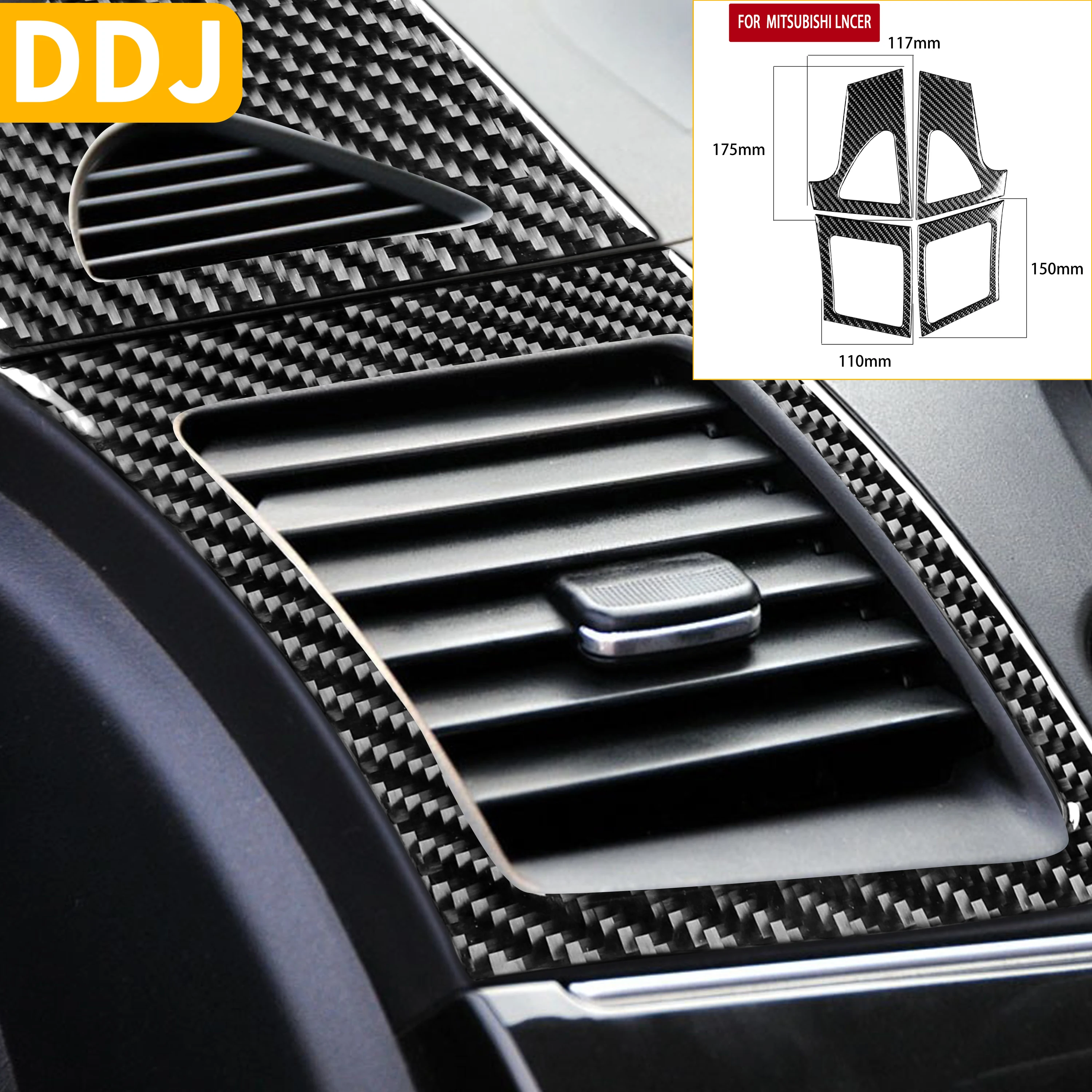 Сетка для кондиционера Mitsubishi Lancer EVO X MR 2008 2015 рамка из углеродного волокна