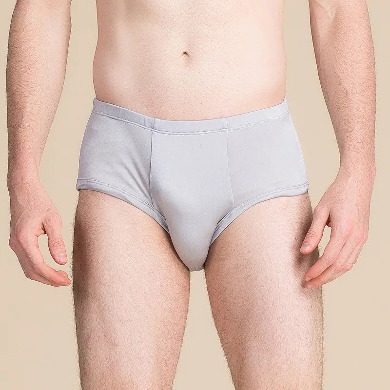 Мужские трусы из 100% чистого шелка антибактериальные удобные u образной формы со