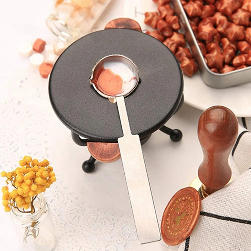 

Wax Seal Kit, Wax Seal Stamp Set Sealing Wax Furnace Melting Tool for Wedding Wax Envelope Seal Stamp-Not Includes Spoon