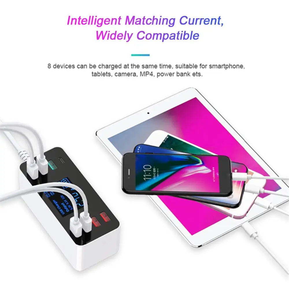 Зарядное устройство с USB-портами 3 0 8 А 40 Вт | Мобильные телефоны и аксессуары