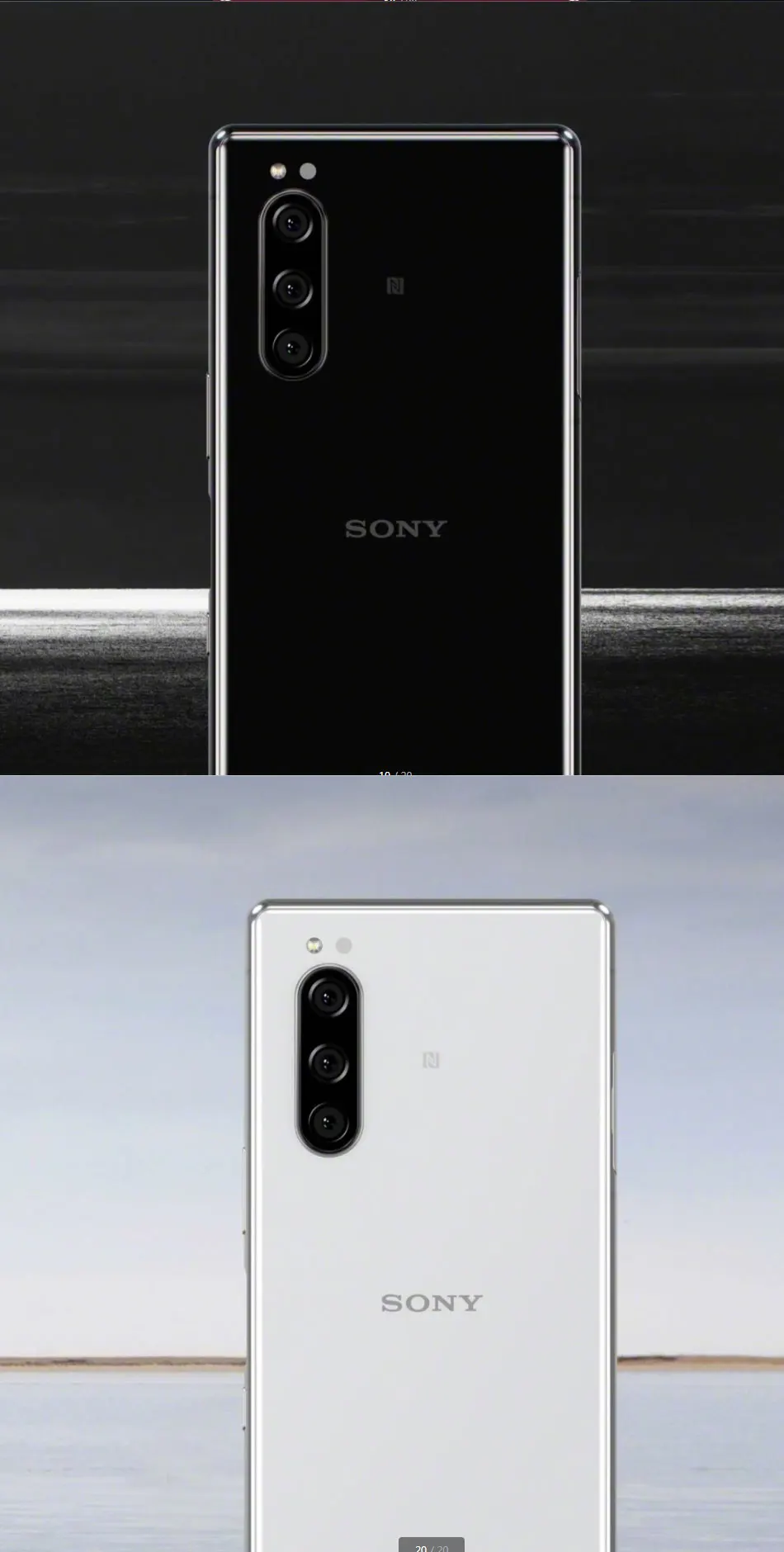 Мобильный телефон sony Xperia 5 J9210, 6,1 дюймов, 6 ГБ ОЗУ, 128 Гб ПЗУ, Восьмиядерный процессор Snapdragon 855, Android 9, сканер отпечатков пальцев, две sim-карты, смартфоны