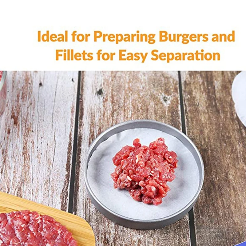 500 шт. документы для 4 5 дюймов бургер пресс гамбургера круглый сепараторы