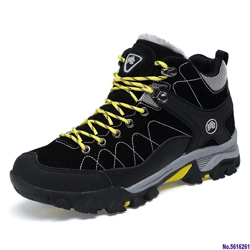

New Men Boots Winter With Fur 2020 Warm Snow Boots Men Winter Boots Work Shoes Men Footwear Fashion Rubber Ankle Shoes 39-45