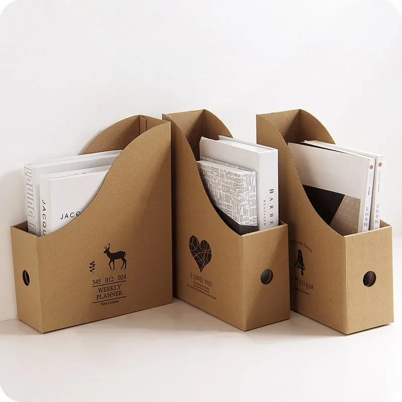 Складной бумажный держатель для книги декоративная коробка хранения книг