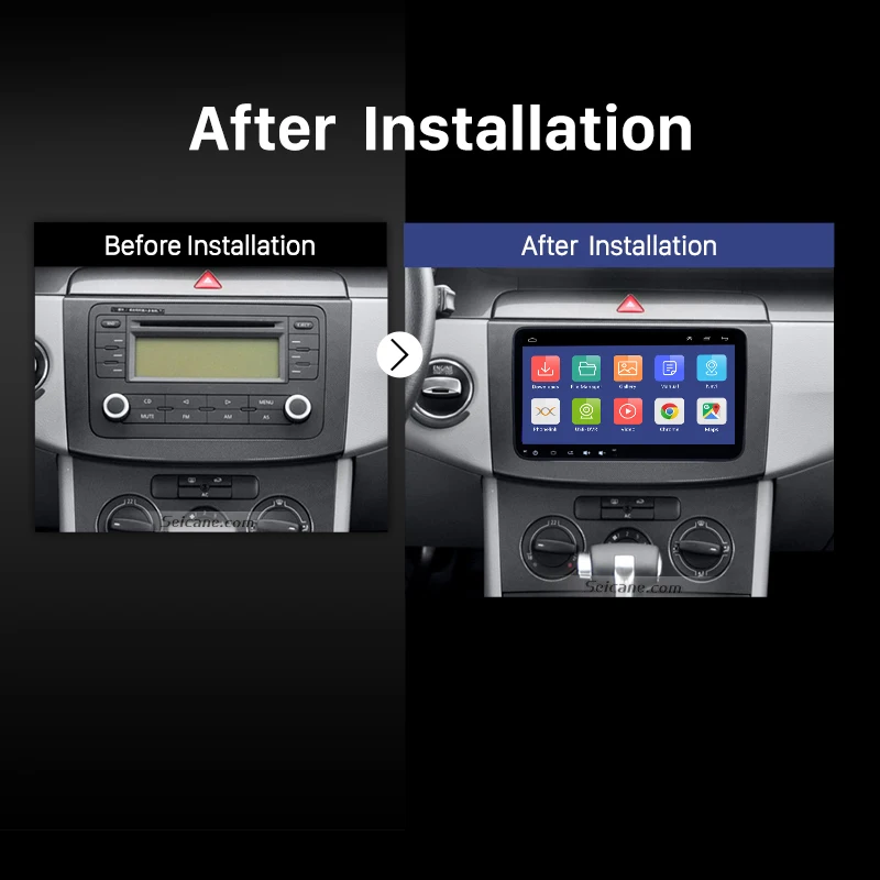 Seicane 9 дюймов Android 0 автомобильное стерео радио GPS-навигация для Volkswagen Skoda Octavia golf 5 6
