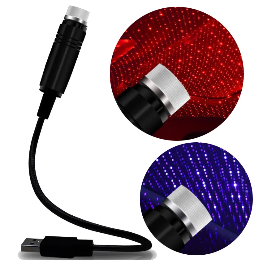 Мини проектор для дискотеки автомобильный светильник со звездой на крыше USB