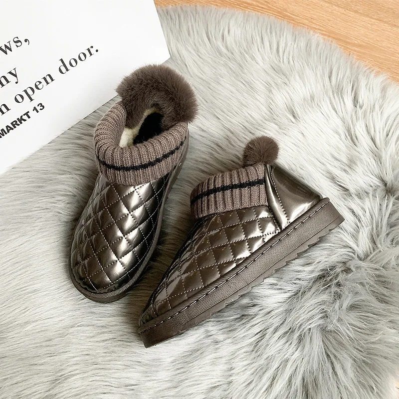 

Женские резиновые сапоги, роскошные дизайнерские австралийские сапоги до середины икры с круглым носком для дождя, зимняя обувь, 2021