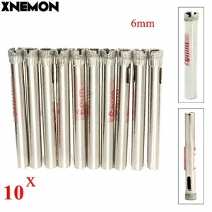XNEMON 10 шт. алмазные отверстия 6 мм сверла Сверла инструмент Отверстие пила керамическая плитка стекло сланец фарфор мрамор для силовых сверл