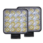 Светодиодсветильник световая балка 48 Вт Светодиодная балка 16 бара светильник фара для 4x4 Светодиодная балка для внедорожника вездехода трактора лодки грузовика экскаватора 12 В 24 в светильник