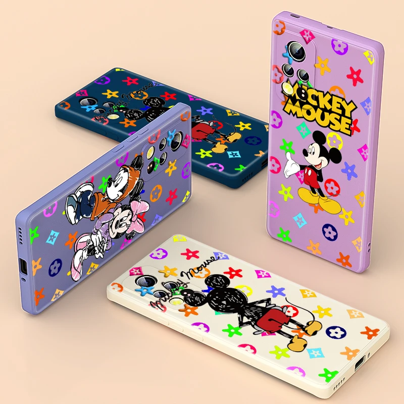 

Fashion beautiful Mickey Mouse For Honor 20i X20 X10 10X 10i 9X 9C 9S Play 3 4 5 Pro Lite 5G Phone Case Liquid Silicone Soft