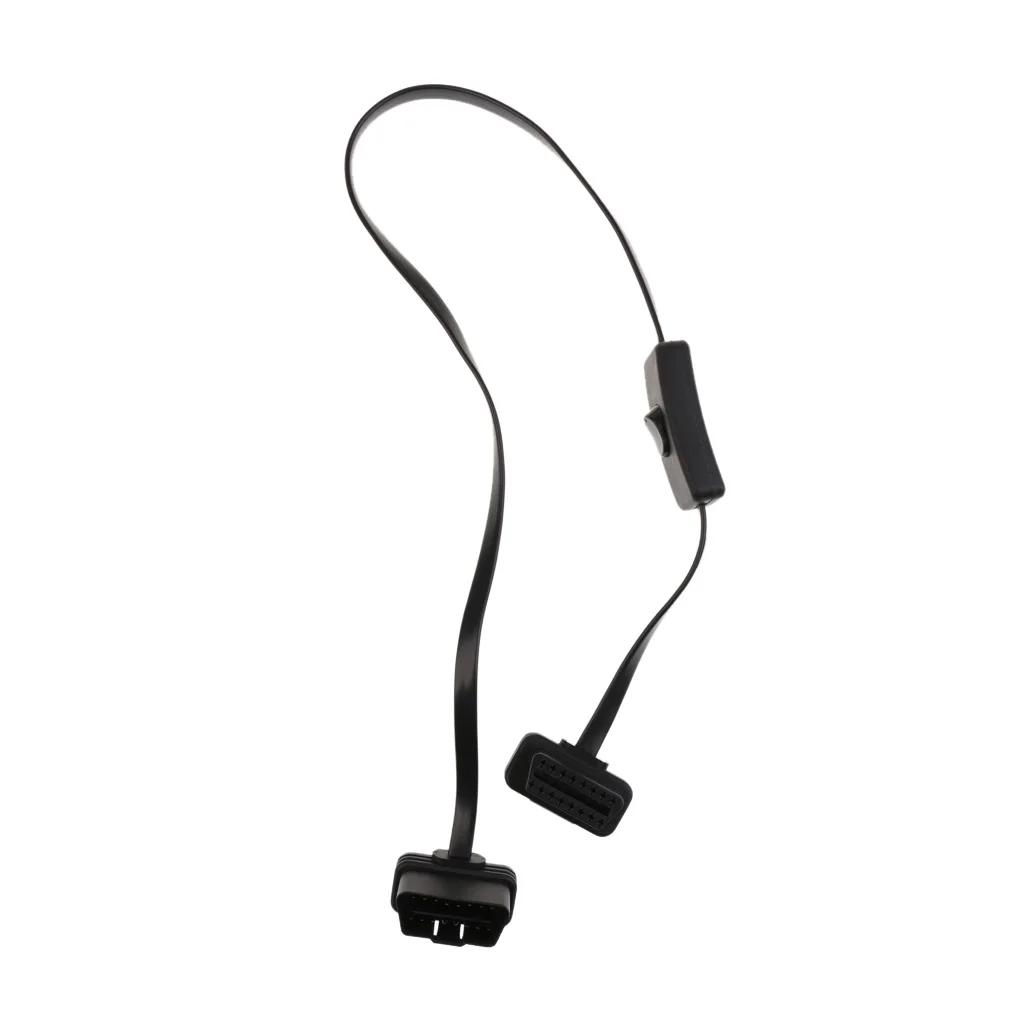 1 до OBD2 OBD-II диагностический переходник с удлинителем кабель шнур адаптера |