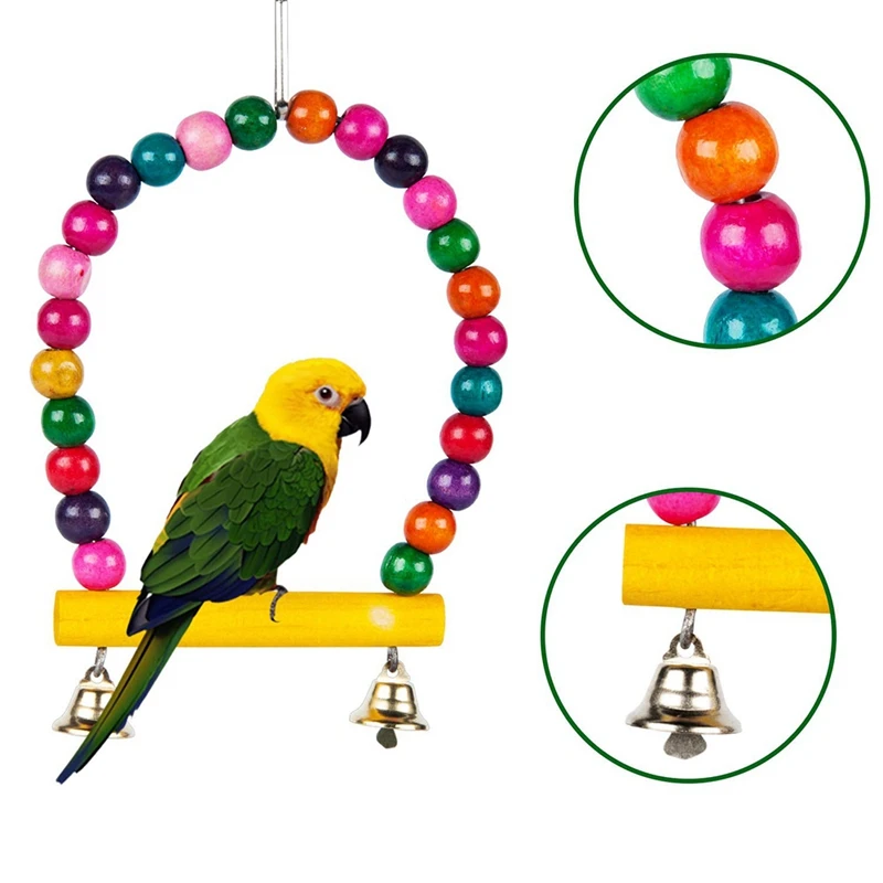 9 шт. птица игрушечные попугаи качели птицы игрушки клетка для птиц гамак висячий