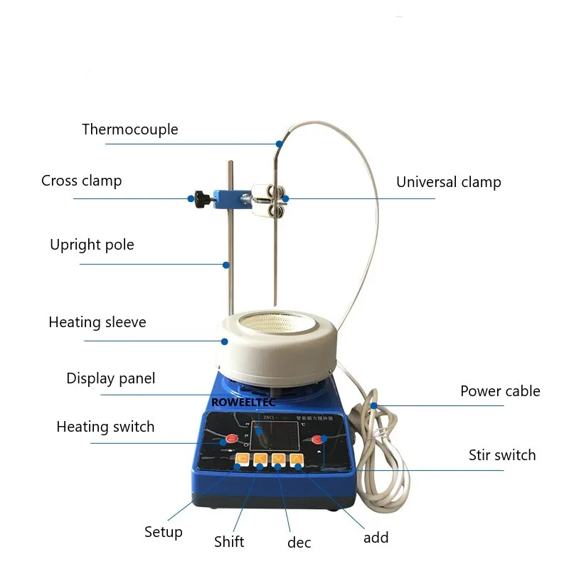 Верхняя модель 3000 мл цифровая Магнитная перемешивающая электрическая