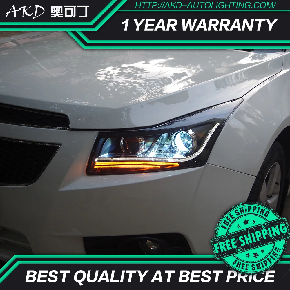 АКД автомобильного тюнинга фары для Chevrolet Cruze 2009 2014 светодиодные DRL