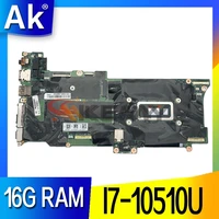gx490 nm c661 for lenovo x1c x1 carbon 8th gen x1 yoga 5th gen laptop motherboard with cpu i7 10510u ram 16g fru 5b20z25550
