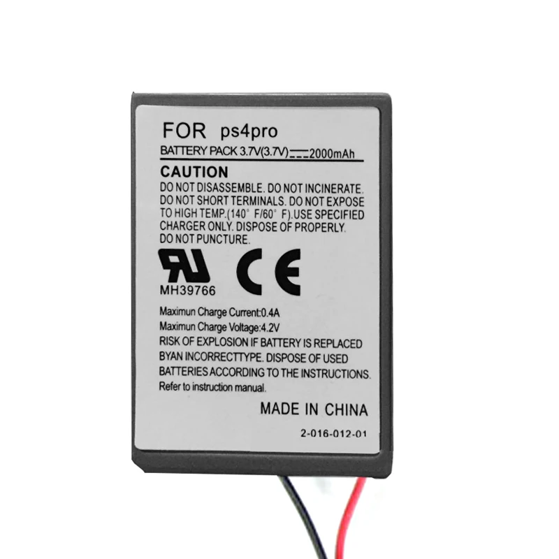 Сменный аккумулятор 2000 мАч для Sony PS4 Pro тонкий Bluetooth контроллер Dual Shock4 второго