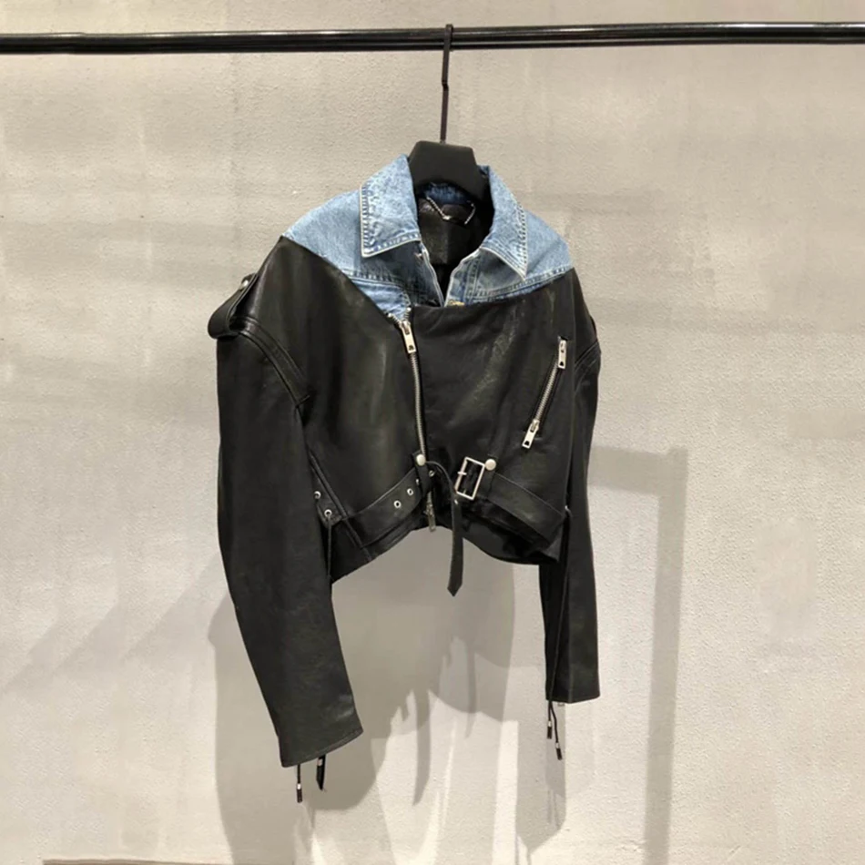 Летняя Новинка 2020 женское джинсовое модное роскошное короткое пальто Ailigou из