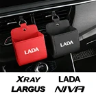 Автомобильный Стайлинг, подвесная коробка для хранения на вентиляционное отверстие, сумка для монет, держатель для телефона, органайзер для Lada Largus Xray Niva Bronto, автомобильные аксессуары