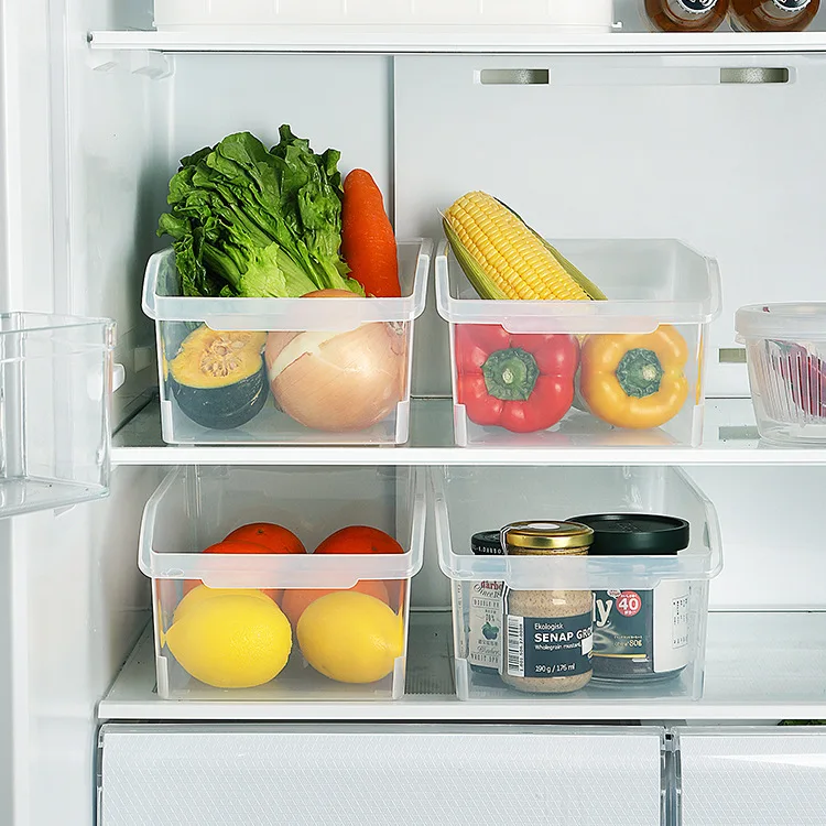

Refrigerator Storage Box Transparent Partition Drawer-type Freeze Freshness Egg Kitchen Food Organizing Box Storage Useful Produ